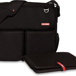 Skip Hop Dash Signature Messenger Diaper Bag - Black